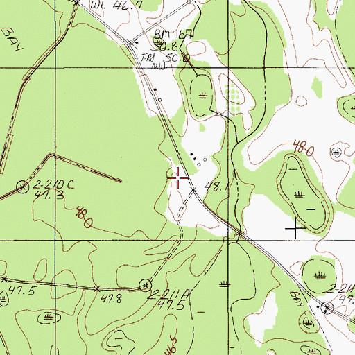 Topographic Map of Duke School, SC