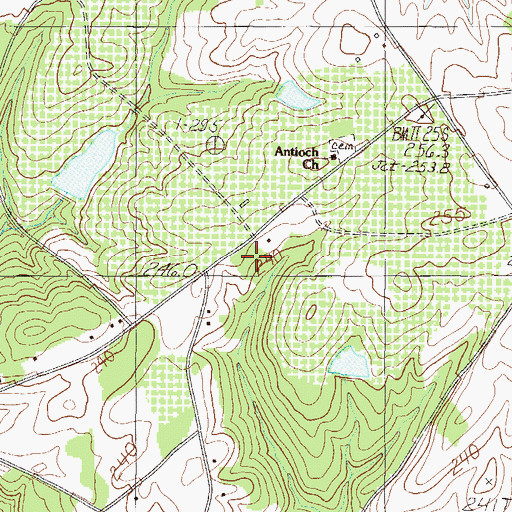 Topographic Map of Durham Grove Church (historical), SC