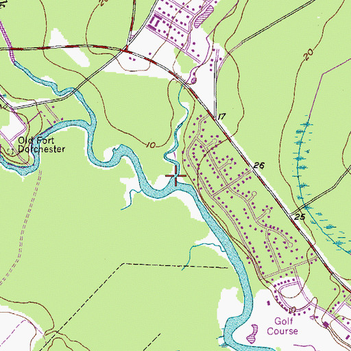 Topographic Map of Eagle Creek, SC