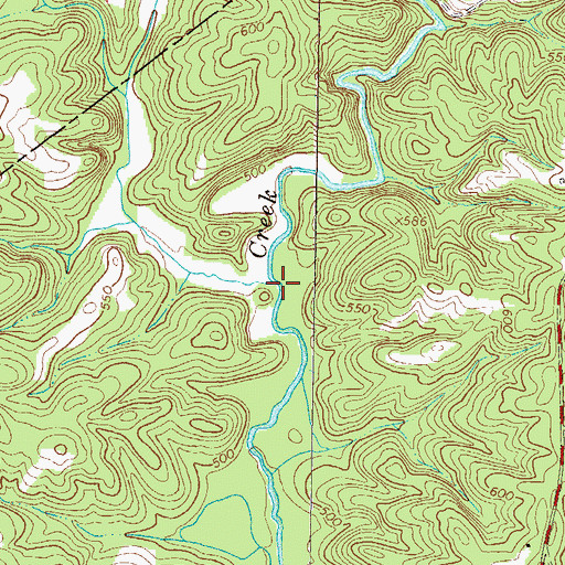 Topographic Map of East Beards Creek, SC