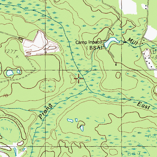 Topographic Map of East Prong Steritt Swamp, SC