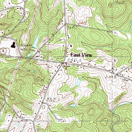 Topographic Map of East View, SC