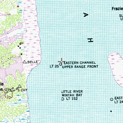 Topographic Map of Eastern Channel Light 25 Upper Range Front, SC