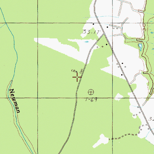 Topographic Map of Ebenezer Church, SC