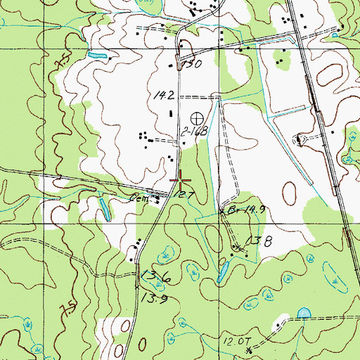 Topographic Map of Ebenezer School, SC