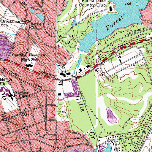 Topographic Map of Eightmile Branch, SC