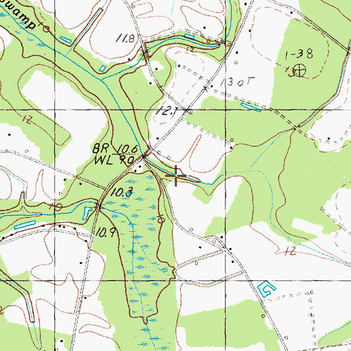 Topographic Map of Eldorado School Number 1, SC