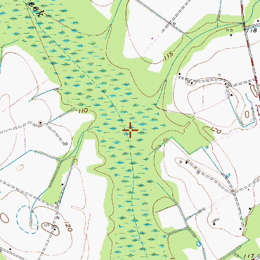 Topographic Map of Eli Branch, SC