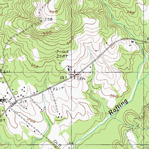 Topographic Map of Elizabeth Cemetery, SC