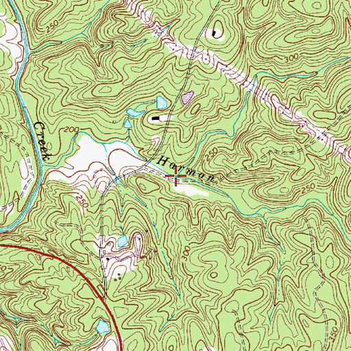 Topographic Map of Elkins Creek, SC