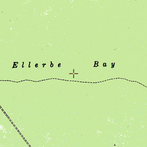 Topographic Map of Ellerbe Bay, SC