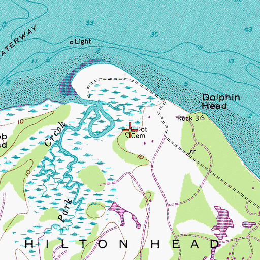 Topographic Map of Elliot Cemetery, SC