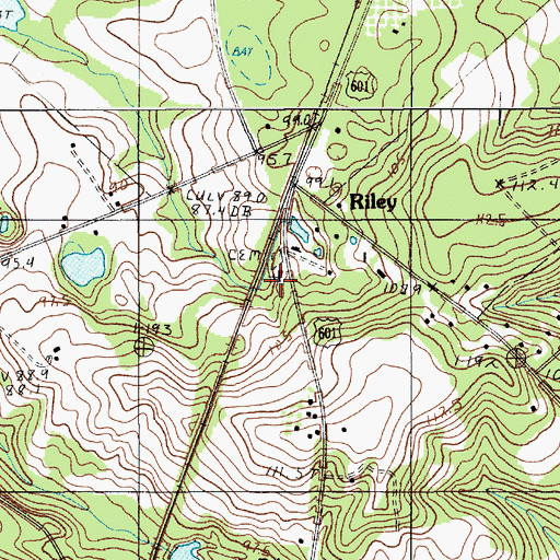 Topographic Map of Emancipation Church, SC