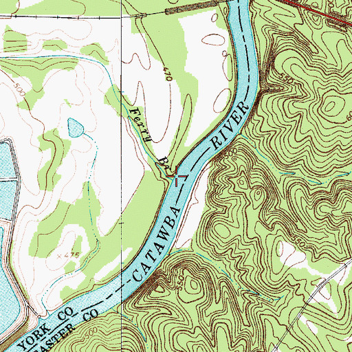Topographic Map of Ferry Branch, SC