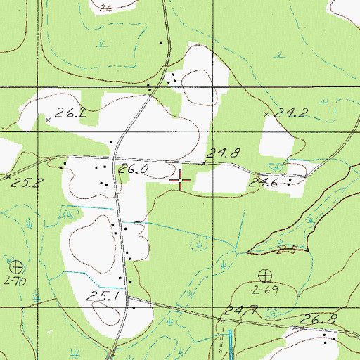 Topographic Map of Fire Hill School, SC