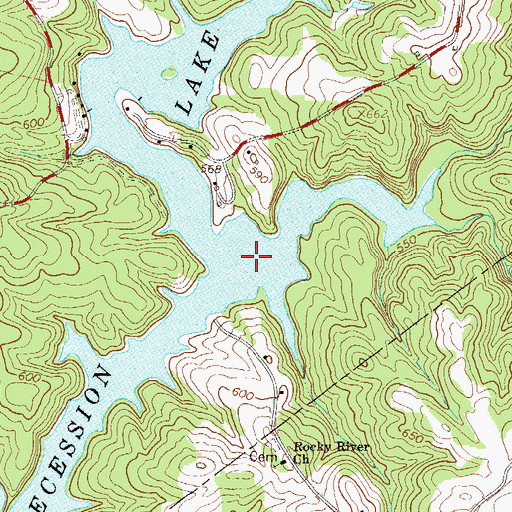 Topographic Map of First Creek, SC