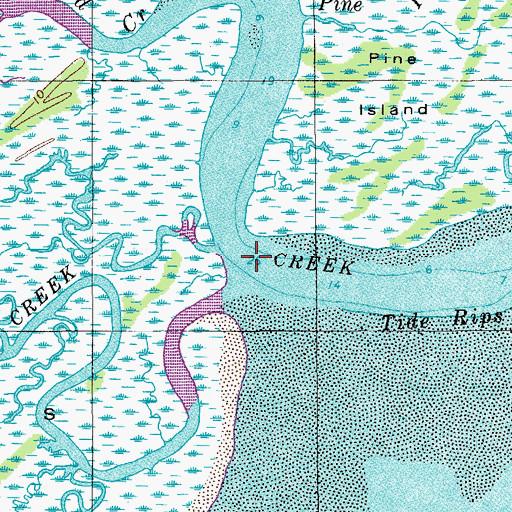 Topographic Map of Fish Creek, SC