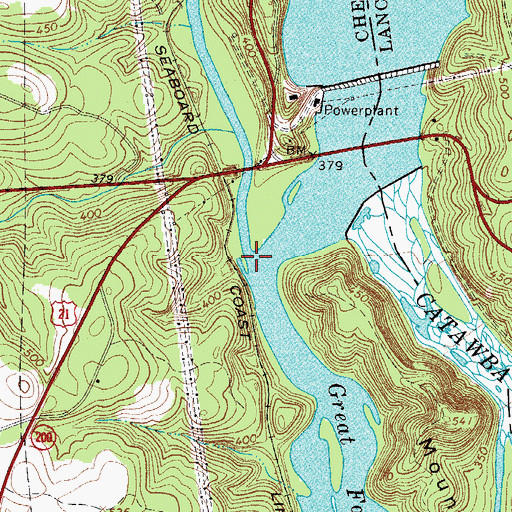 Topographic Map of Fishing Creek, SC