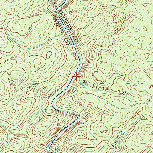 Topographic Map of Fishtrap Branch, SC