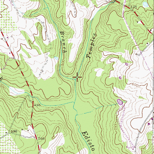 Topographic Map of Flat Rock Branch, SC