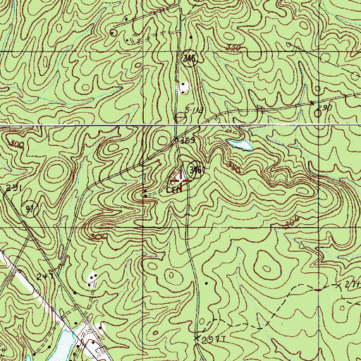 Topographic Map of Flint Hill Church, SC