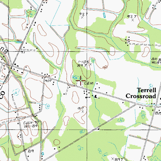 Topographic Map of Floyd Tabernacle, SC