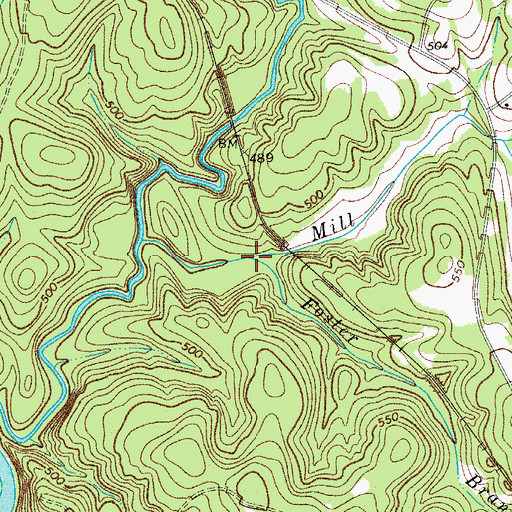 Topographic Map of Foster Branch, SC