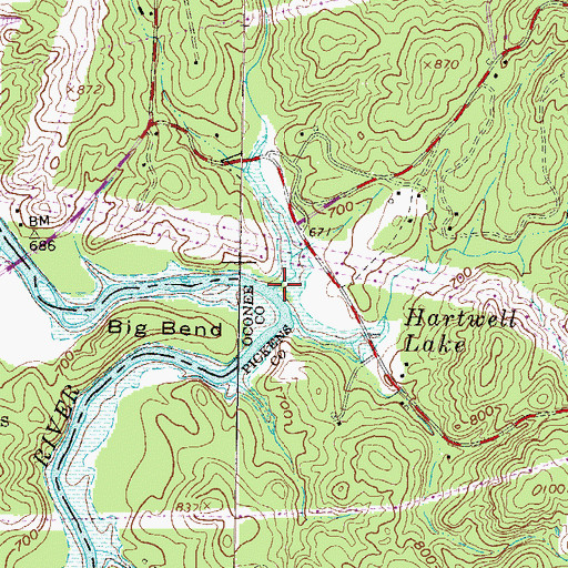 Topographic Map of Fourmile Creek, SC