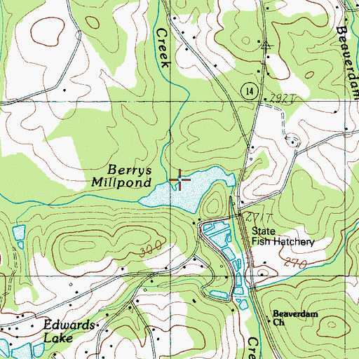 Topographic Map of Foyster Creek, SC