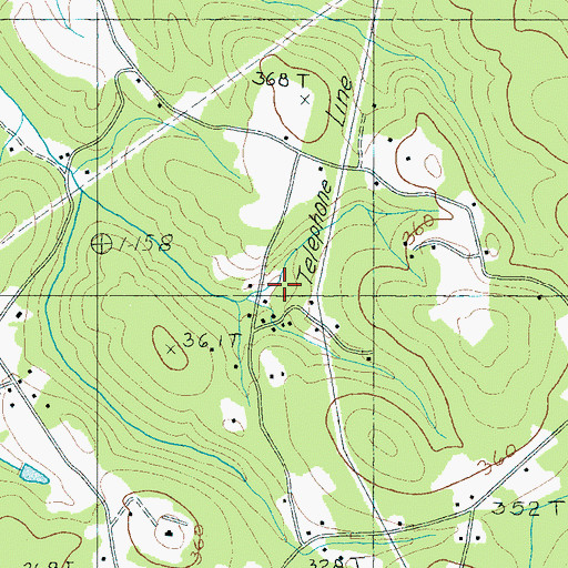 Topographic Map of Lake Frances (historical), SC