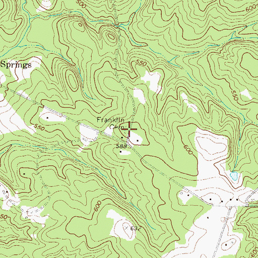 Topographic Map of Franklin Cemetery, SC