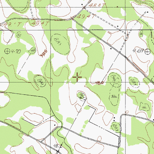 Topographic Map of Frederick School, SC