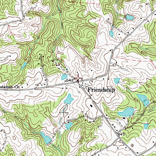 Topographic Map of Friendship, SC