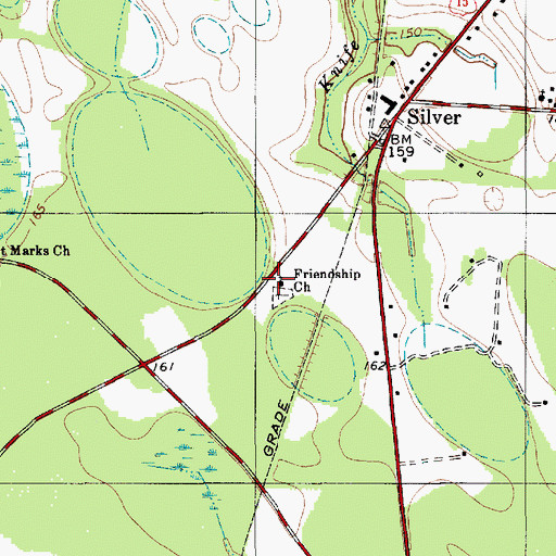 Topographic Map of Friendship Church, SC