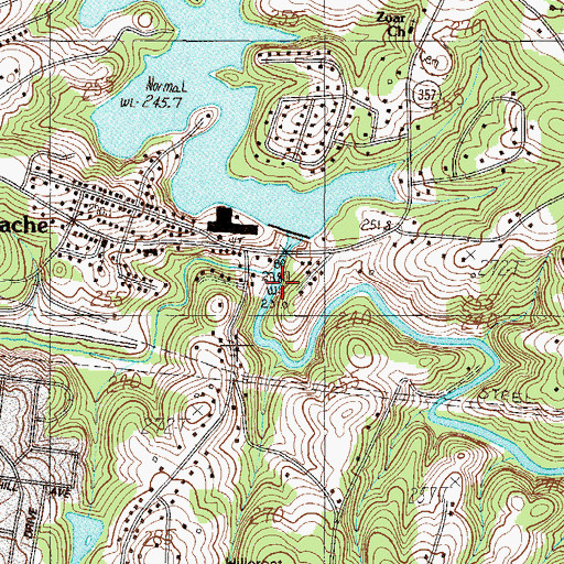 Topographic Map of Frohawk Creek, SC