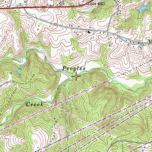 Topographic Map of Furnace Creek, SC