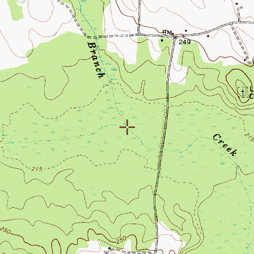 Topographic Map of Fuzzy Branch, SC