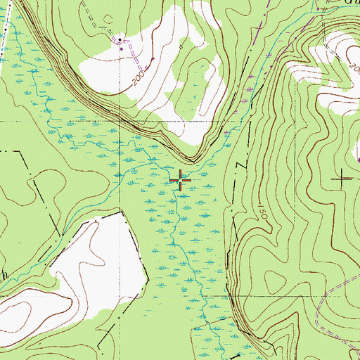 Topographic Map of Gantts Mill Creek, SC
