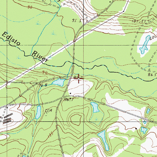 Topographic Map of Gantts Pond, SC