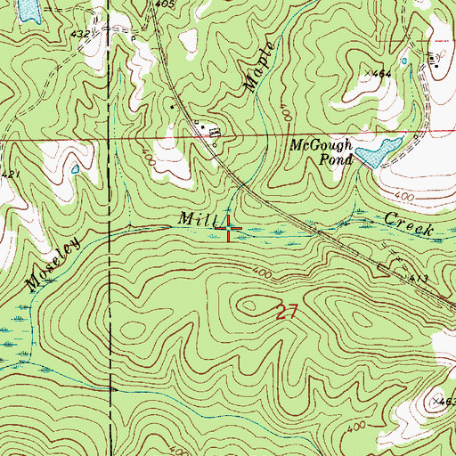 Topographic Map of Maple Branch, AL