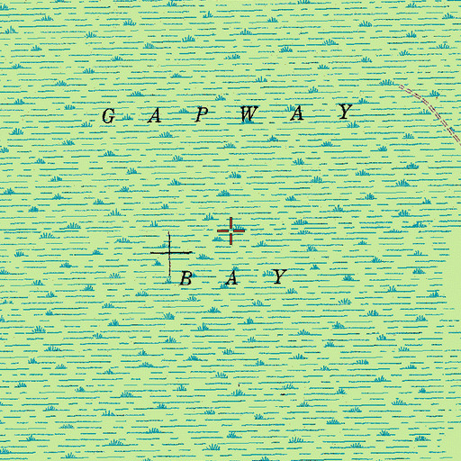 Topographic Map of Gapway Bay, SC