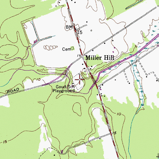 Topographic Map of Gaud School Playground, SC