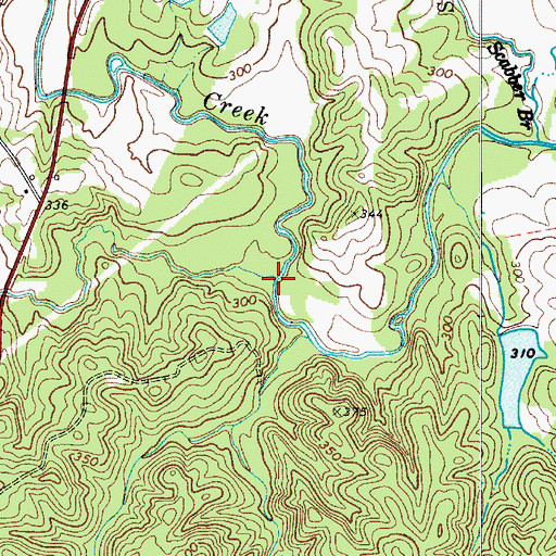 Topographic Map of Gaydens Creek, SC