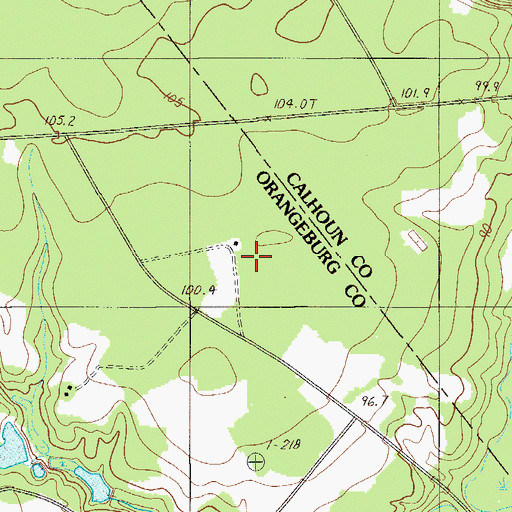Topographic Map of Gethsemane Church, SC
