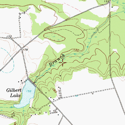 Topographic Map of Gilbert Lake, SC