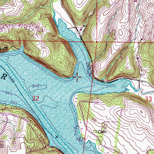 Topographic Map of Maple Swamp Branch, AL