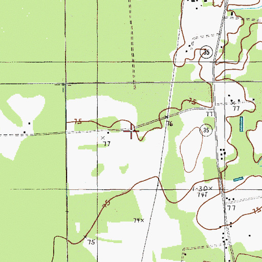 Topographic Map of Goins School, SC