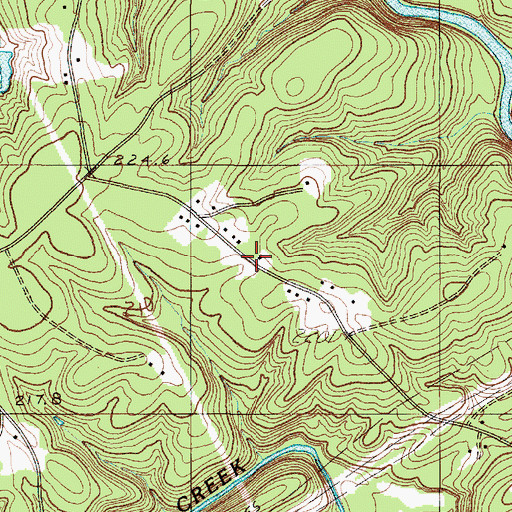 Topographic Map of Gold Mine School, SC