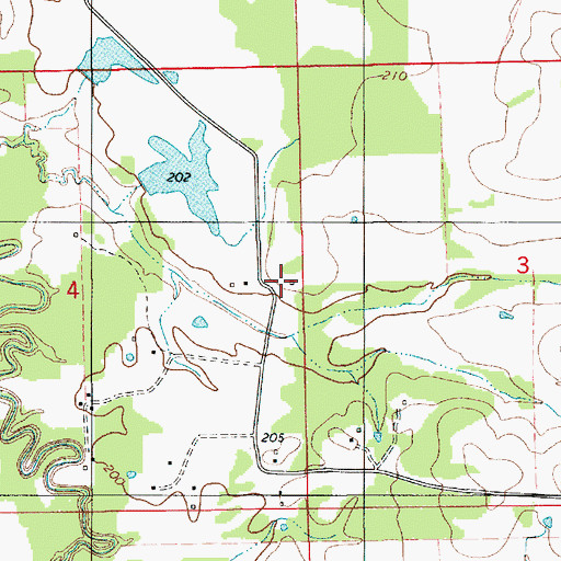 Topographic Map of Marble Stone School, AL