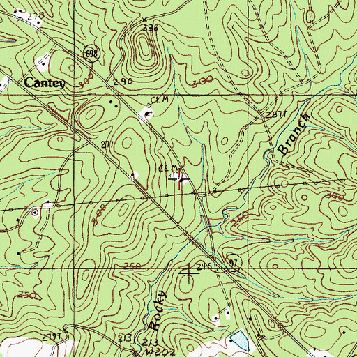 Topographic Map of Good Hope School, SC